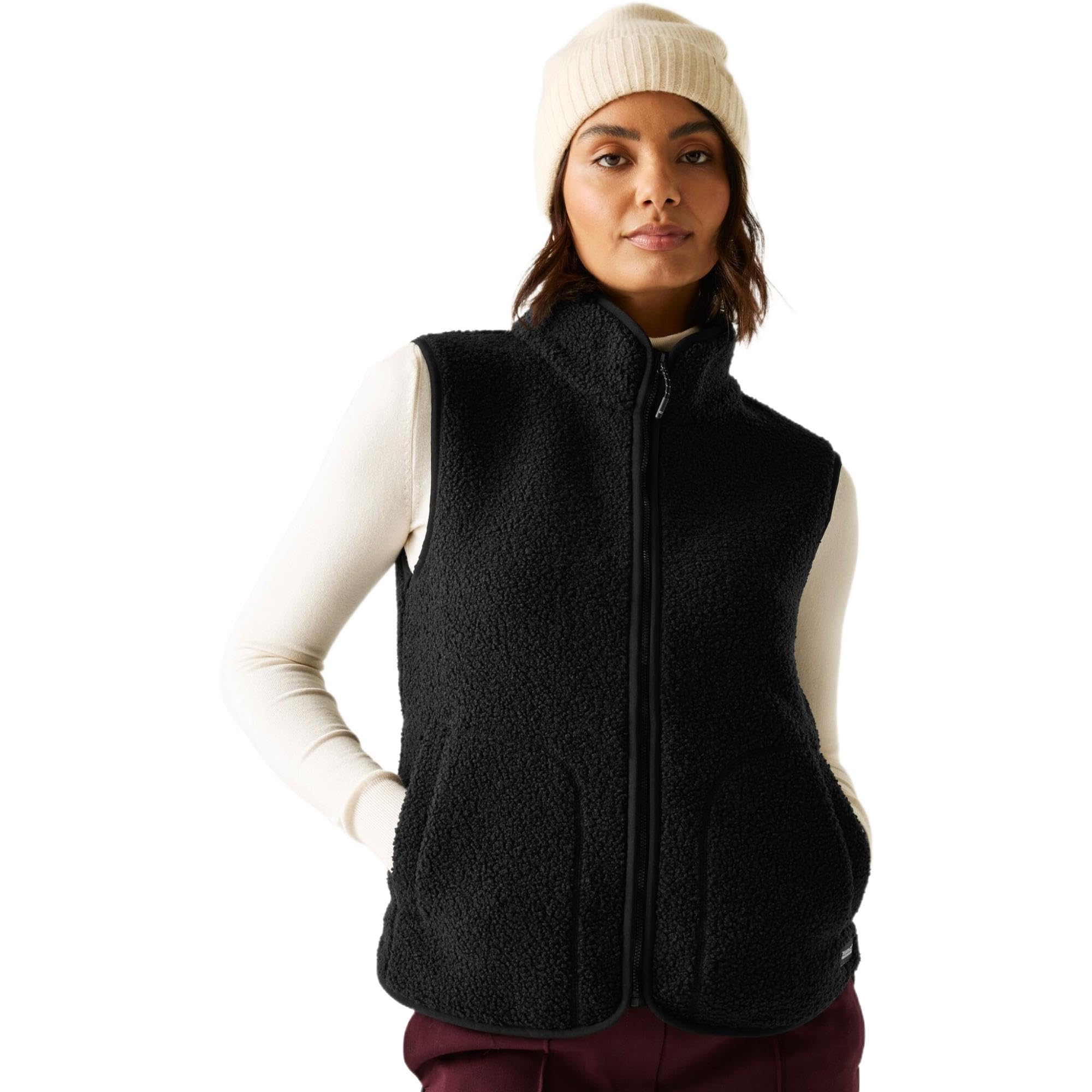 Regatta Womens Frankie Borg Fleece Bodywarmer Stretch Winter Layer Gilet Top