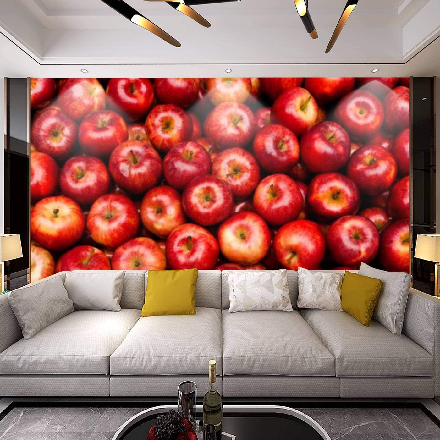 Modern 3D Royal Gala Apples Wallpaper Stick and Peel Wall Stickers