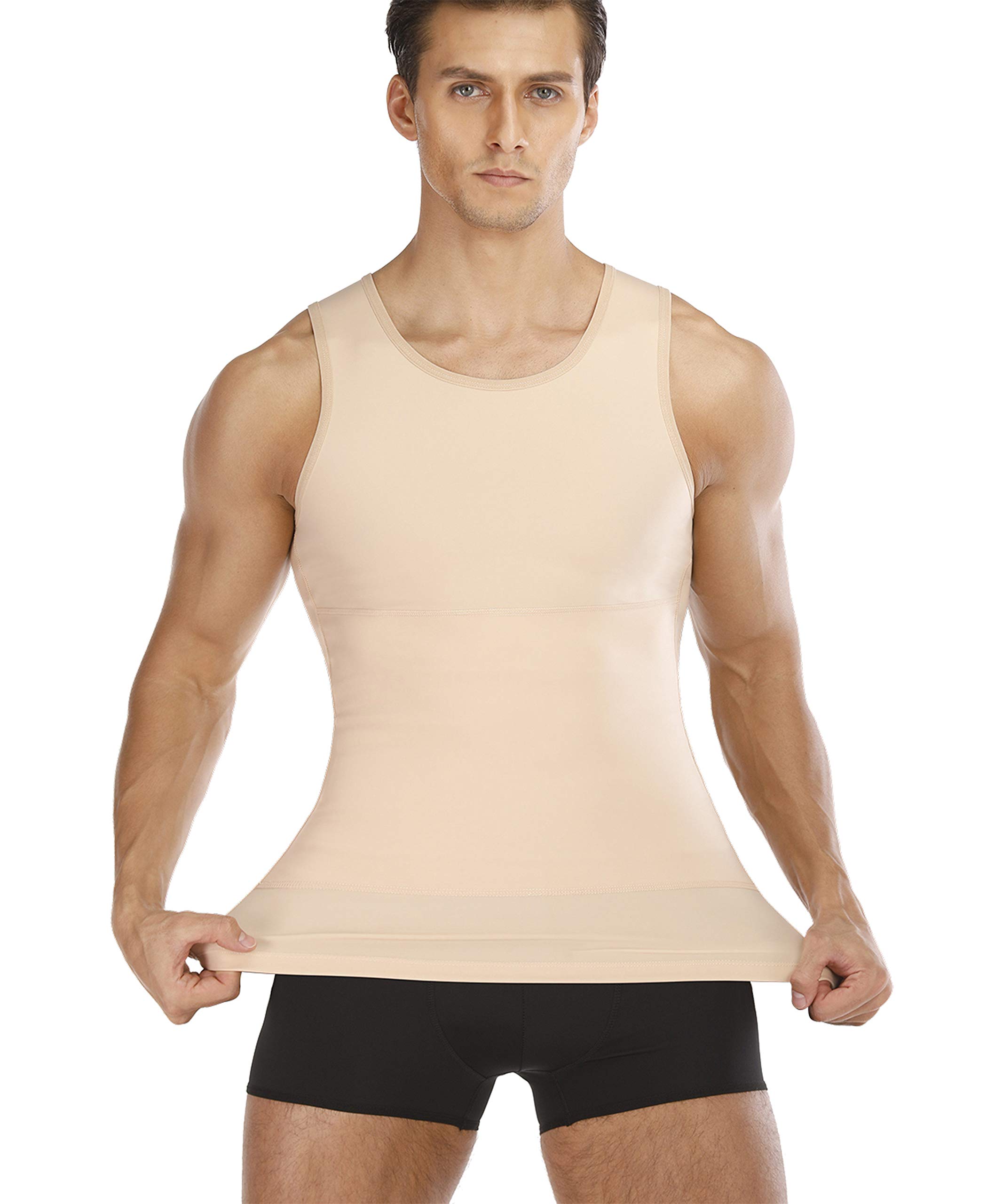 CHUMIAN Maglietta Compressione Uomo Canotta Contenitiva Snellente Intimo Modellante Dimagrante Fascia Pancia Sportivo Fitness Canottiera…
