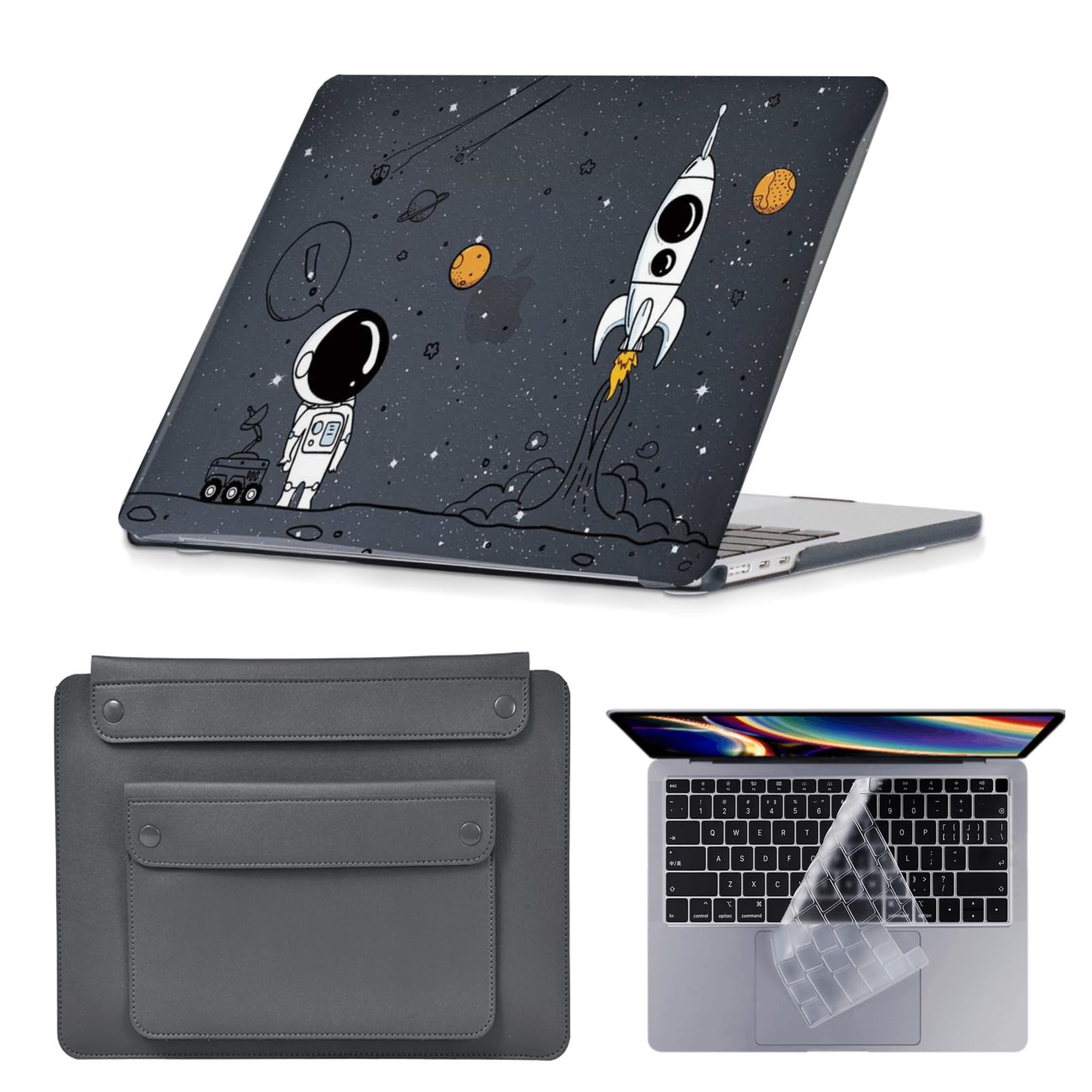 Funda MacBook Air 13 A1466 contra arañazos con diseño de astronauta 8