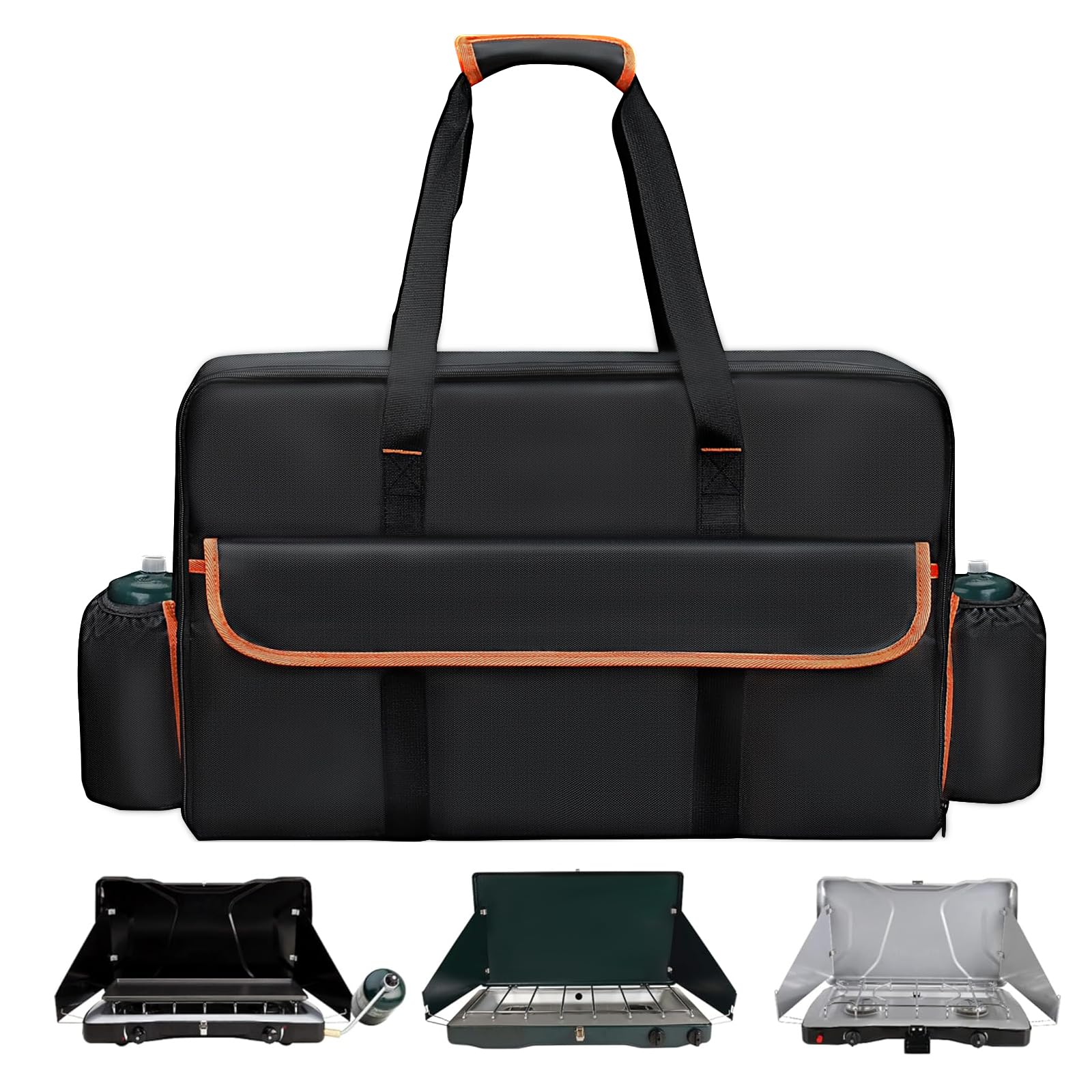 Amerbro Stove Carrying Case Compatible with Coleman, Stove Carry Bag Compatible with Coleman Gas Camping 2 Burner Stove, Triton Stove, for Camp Chef