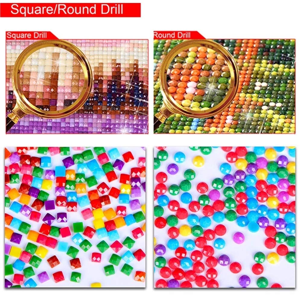 5D DIY Diamond Painting kit completo drill,fiore zen Pittura a mosaico fai da te,pittura con codici numerici Pittura diamante strass ricamo a punto croce,Decorazioni Casa Pareti square drill 80x160cm