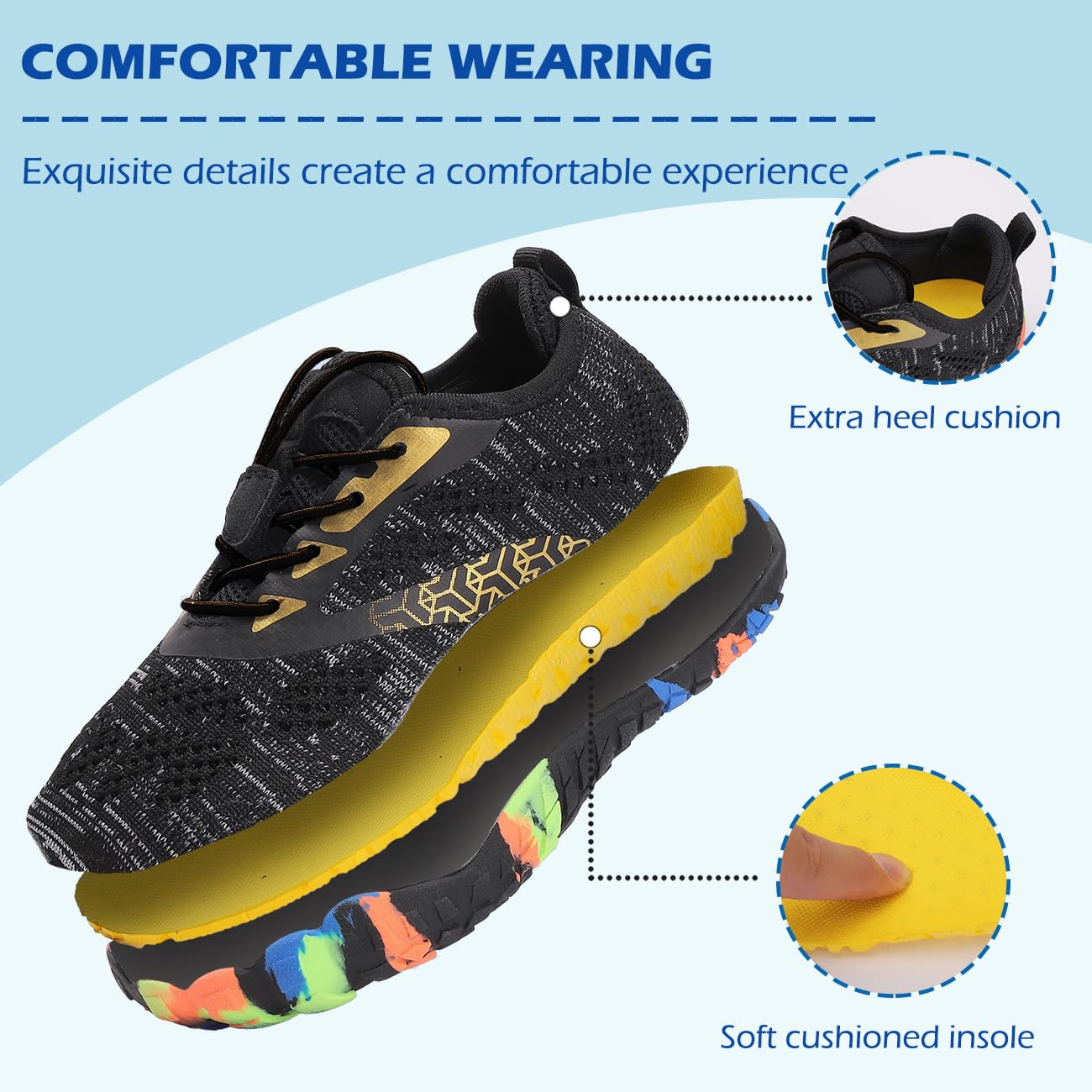 DimaiGlobal Calzado Descalzos Niñas Niños Zapatillas de Trail Running Barefoot Secado Rápido Zapatos de Agua Transpirable Antideslizante para Playa