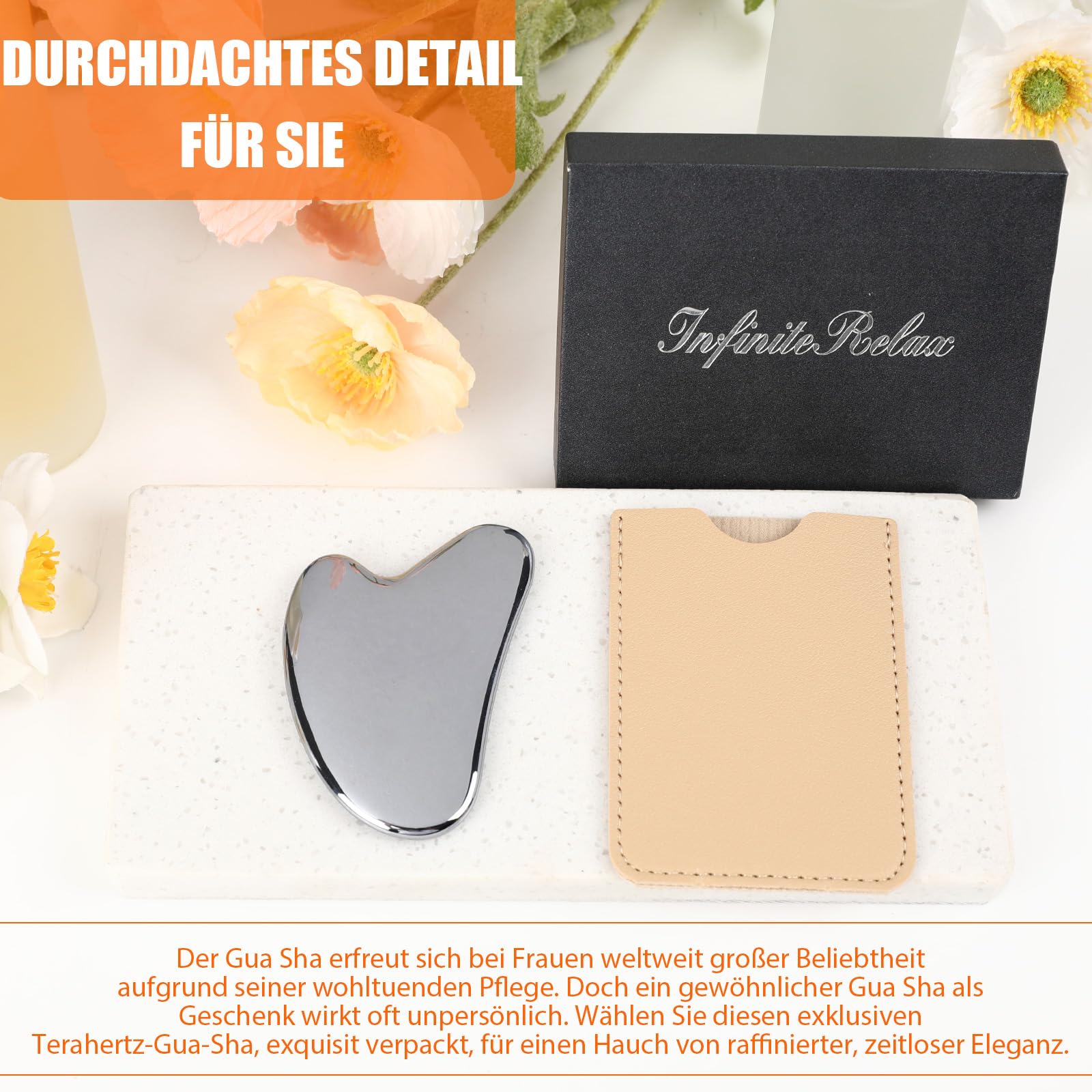 Terahertz Gua Sha ，guasha stein für Gesichtsmassage， Terahertz Energie – Straffend, Abschwellend, Anti-Aging, Anti-Falten，Dünnes Terahertz-Gua Sha für Gesicht, Augenbereich, Hals und Körper.