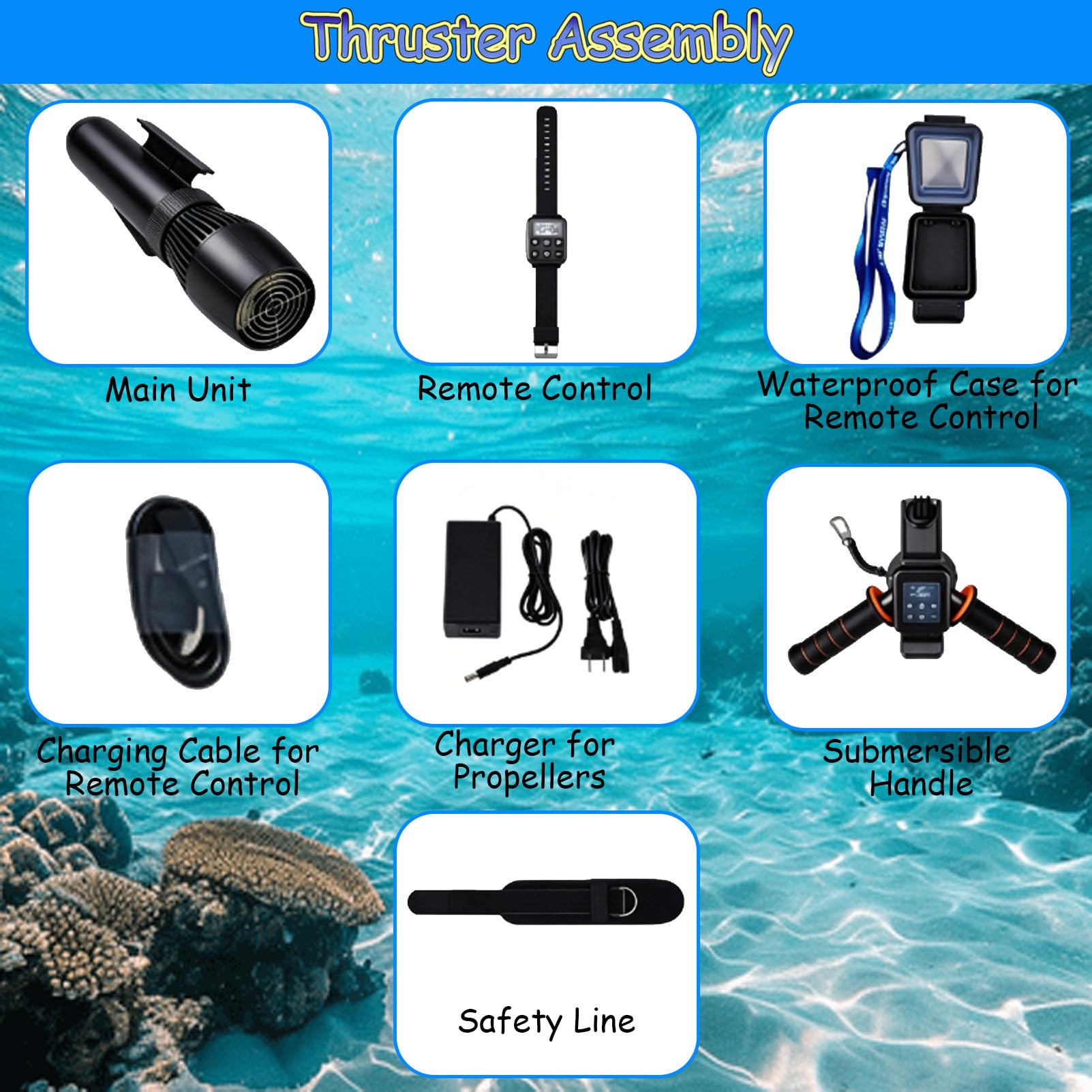 Set di Propulsori Subacquei, Propulsori per Immersioni E Nuoto, Scooter Subacqueo da 500 W/700 W, Attrezzatura Subacquea con Motore Brushless, per Piscina E Mare 500W10000mAh