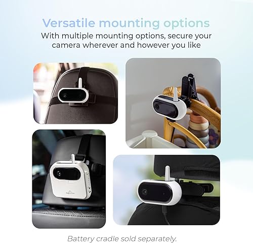 Miniatura 6 de Tiny Traveler Monitor inalámbrico inteligente para coche de bebé Ai (TT006W) - Alertas de seguridad alimentadas por AI detección de