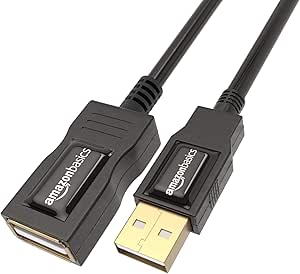 AmazonBasics 7GV4 USB 2.0 Extension Cable - A-Male to A-Female - 3.3 Feet (1 Meters)