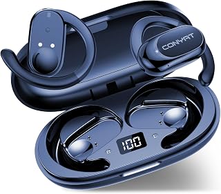 Wireless Earbuds Bluetooth 5.4 Open Ear Headphones with Earhooks, Blue