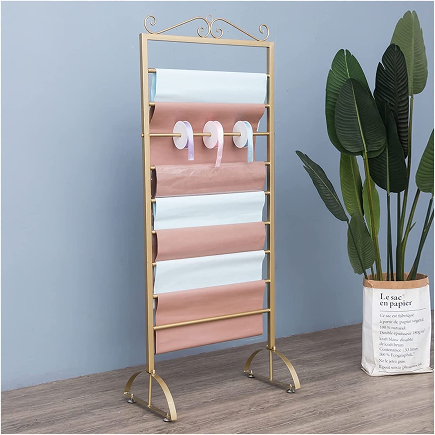 Présentoir de rangement pour atelier créatif et papier cadeau