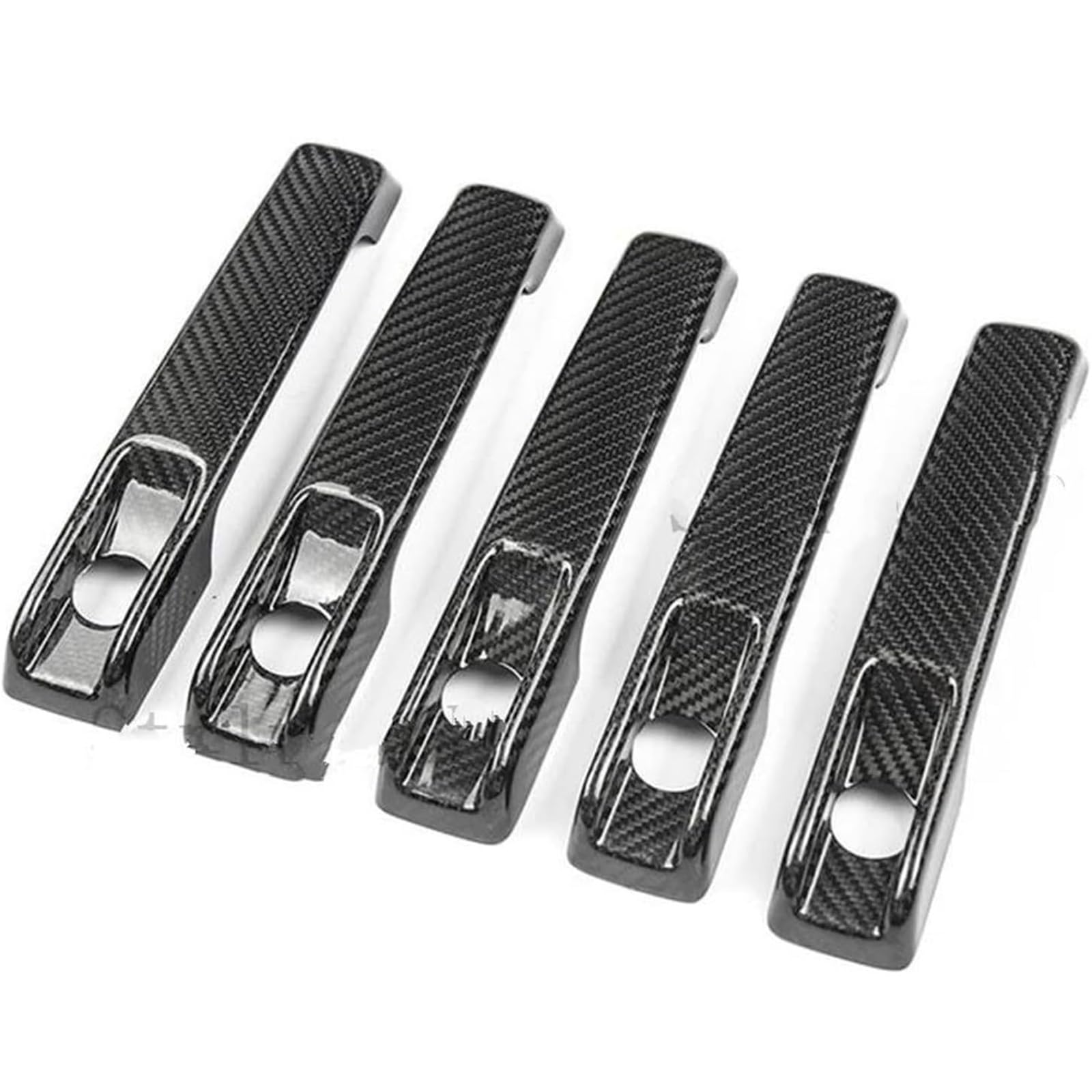 Glymzoi Car Exterior Door Handles Outer Door Handle for Benz G Class W463 W464 G65 G55 G63 G500 G550 G350 2009-2019 Carbon Fiber Auto