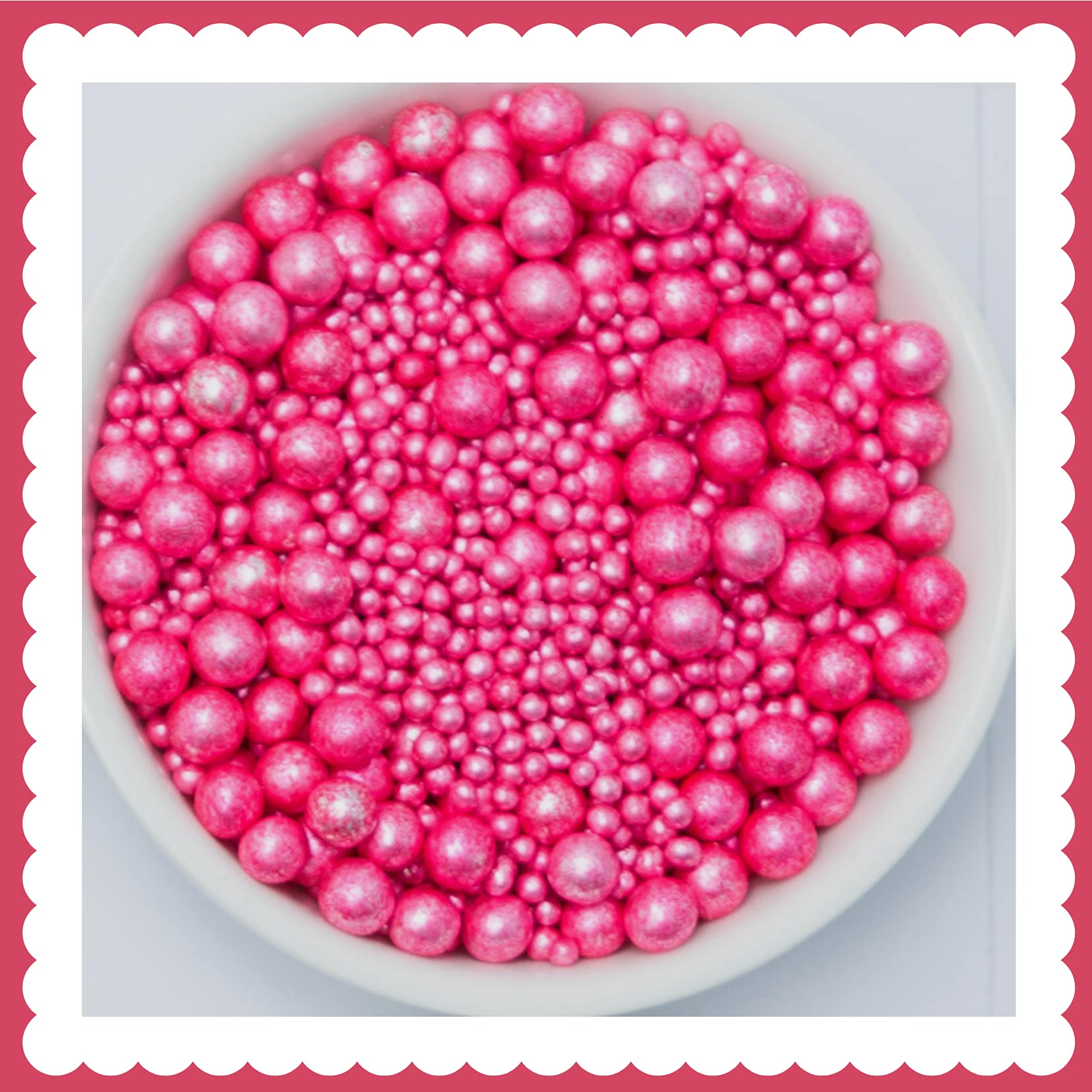 Silver Beads Mix- Silver Pink (2mm,4mm,6mm) (50)
