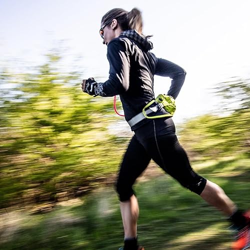 Miniatura 9 de USWE Zulo - Riñonera de hidratación con organizador y bolsillos laterales, cinturón de cadera sin rebote (negro carbón, 2L)