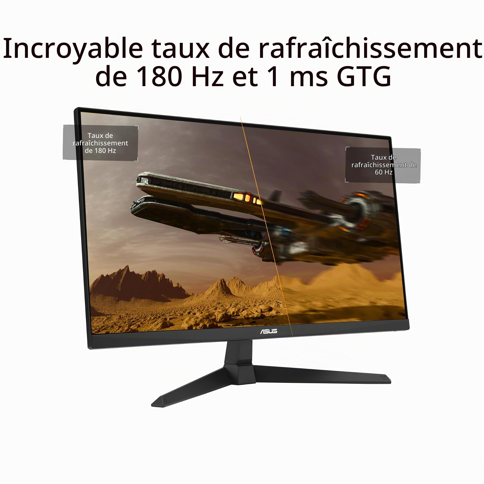 ASUS TUF Gaming VG279Q3A - Ecran PC Esport Gaming 27" Full HD (1920x1080, 180Hz, Fast IPS, ELMB Sync, 1ms GTG, FreeSync Premium, Compatible G-Sync, 99% sRGB)