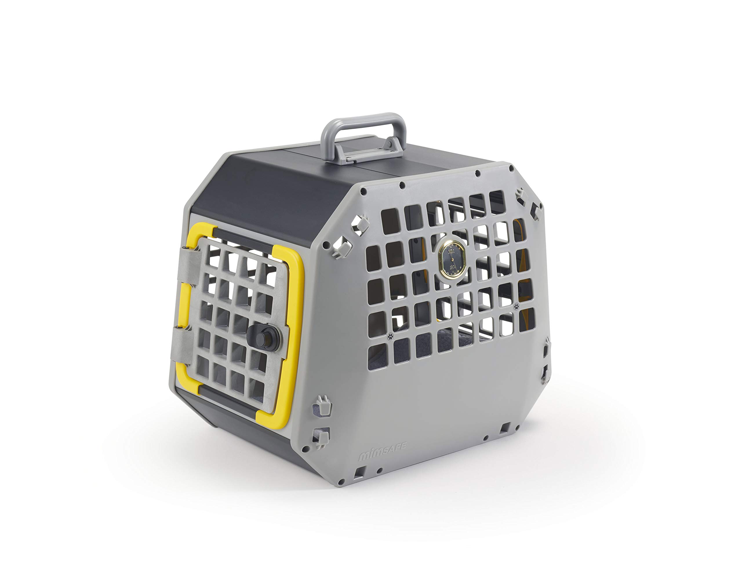 Hunde Transportbox Auto Care2 Kleinmetall Größe M, grau