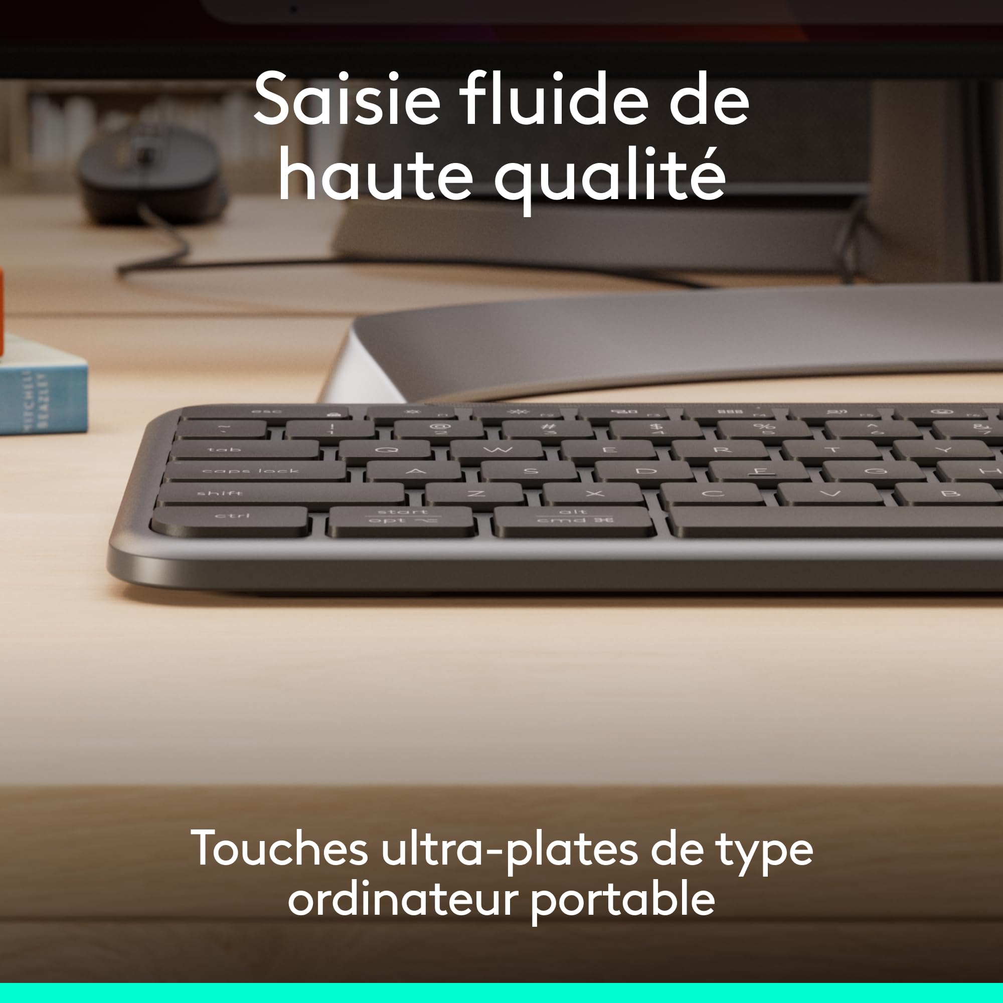 Logitech Signature Slim Wired Combo MK620 pour Business, Souris Filaire Optique, Clavier de Taille Standard, USB-C prêt à l’Emploi, Windows/Mac/Chrome/PC/Ordinateurs Portables, FRA AZERTY - Graphite