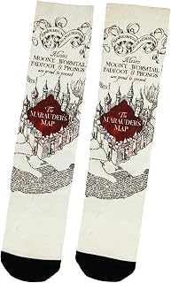 Harry Potter Marauders Map Sublimated Adult Crew Socks