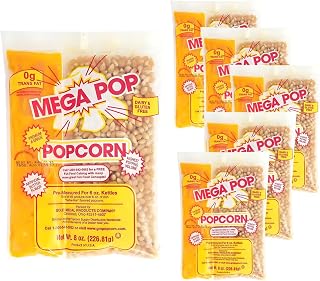 Perfectware Popcorn Portion Packs 4x 8oz - Movie Theater Butter Kernels, Gluten-Free Microwave Popcorn