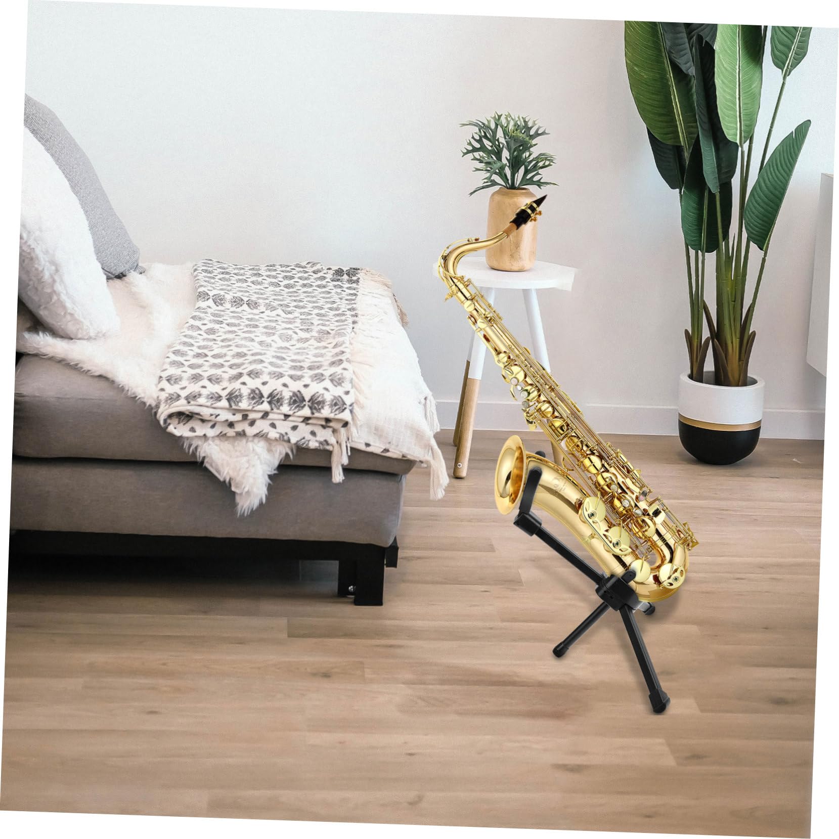 CIMAXIC Saxophone Bracket Saxophone Holder Stand Saxophone Rack Saxophone Supplies Folding Saxophone Stand