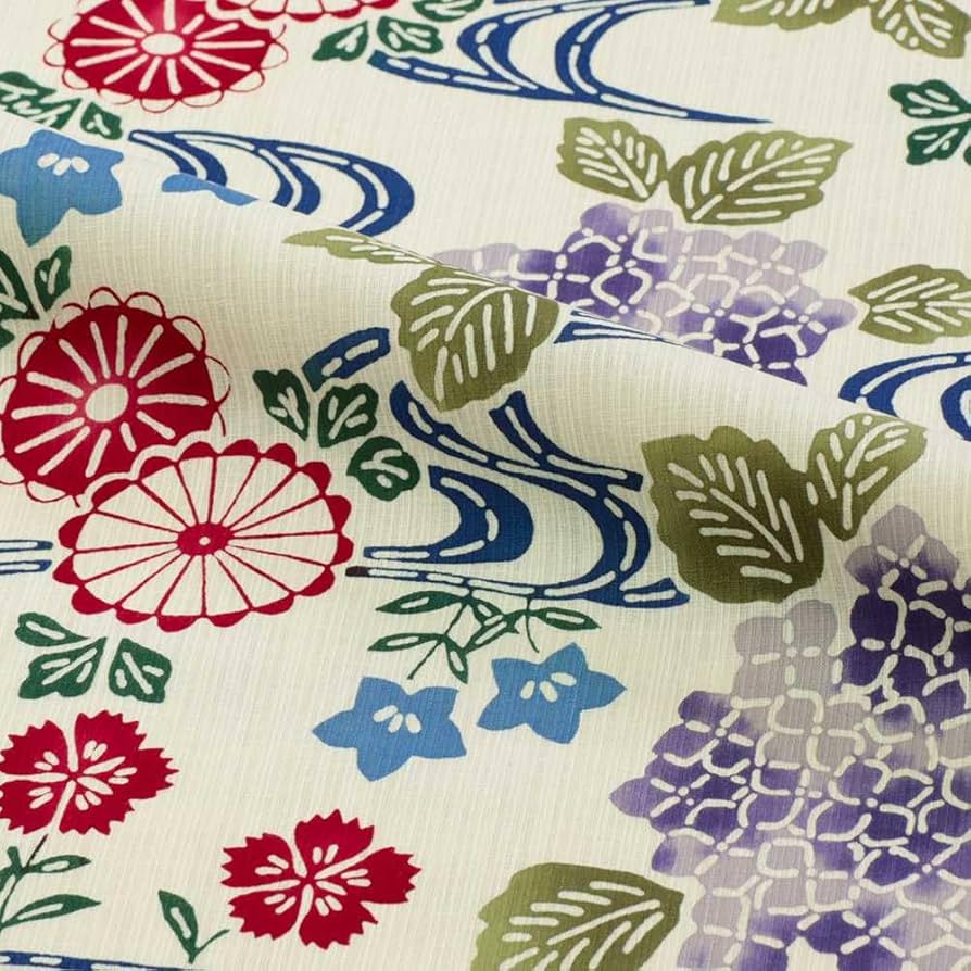 注染染め浴衣生地着尺 注染染め浴衣生地着尺