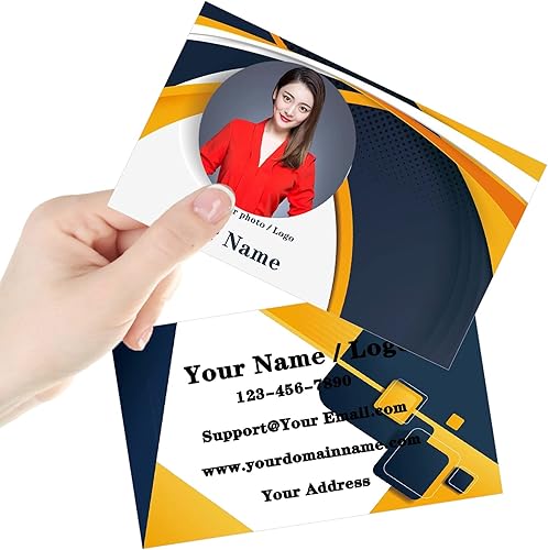 Miniatura 15 de Tarjetas de visita personalizadas con logotipo, tarjeta de visita personalizada de impresión de doble cara, papel recubierto de 300 GSM, tarjeta de