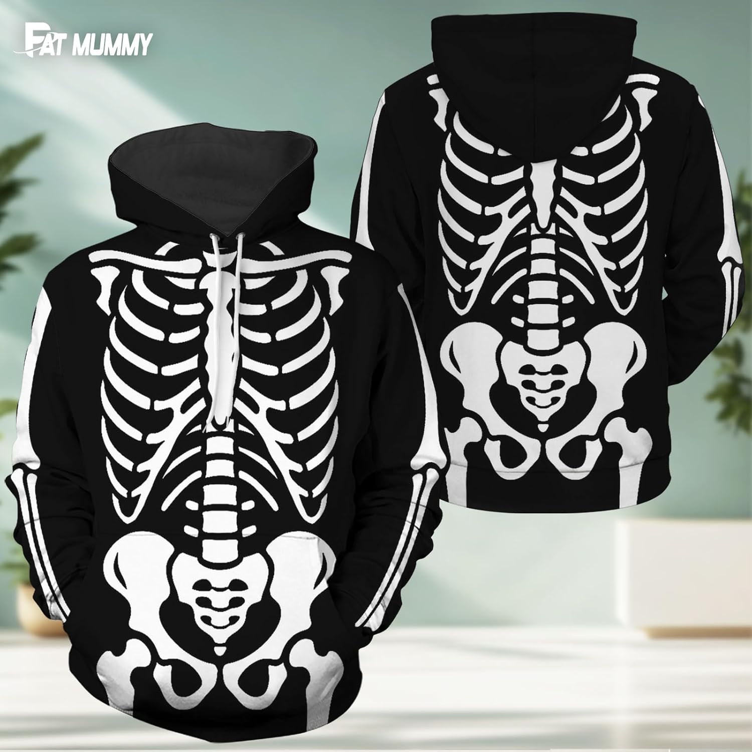 Halloween Horror Hoodie for Men Women – Scary Movie Sweatshirt – Creepy Cosplay Pullover Gift Unisex - Image 4