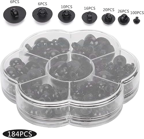 Miniatura 3 de Botones de animales, 184 piezas decorativas de hongos artificiales con cúpula de bricolaje, botones de costura para manualidades, juguetes de arte,