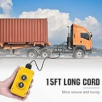 Vista 3 de ECO-WORTHY Interruptor de control remoto de remolque de descarga de 4 cables DC 12V para bomba hidráulica de doble efecto unidad de potencia