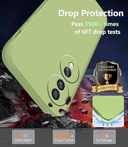 Miniatura 4 de Compatible con Honor 70 Funda de silicona líquida verde oscuro, suave al tacto Honor 70 funda delgada de silicona a prueba de golpes (verde)