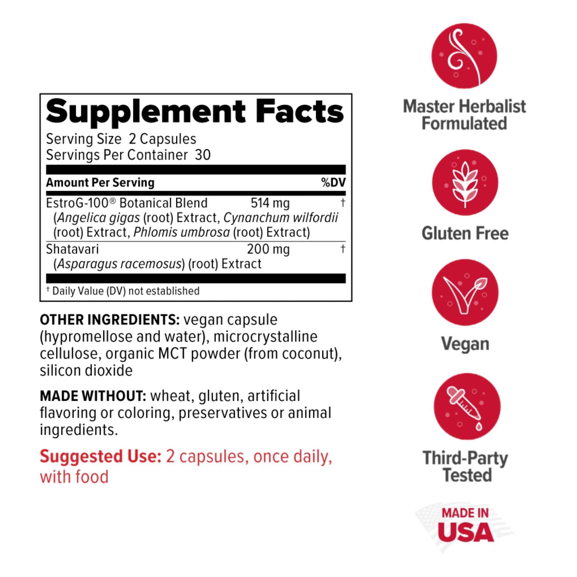 Redd Remedies, MenoWise, Relieves Symptoms, Including Hot Flashes, Night Sweats, Vaginal Dryness, and More, 60 Vegan Capsules