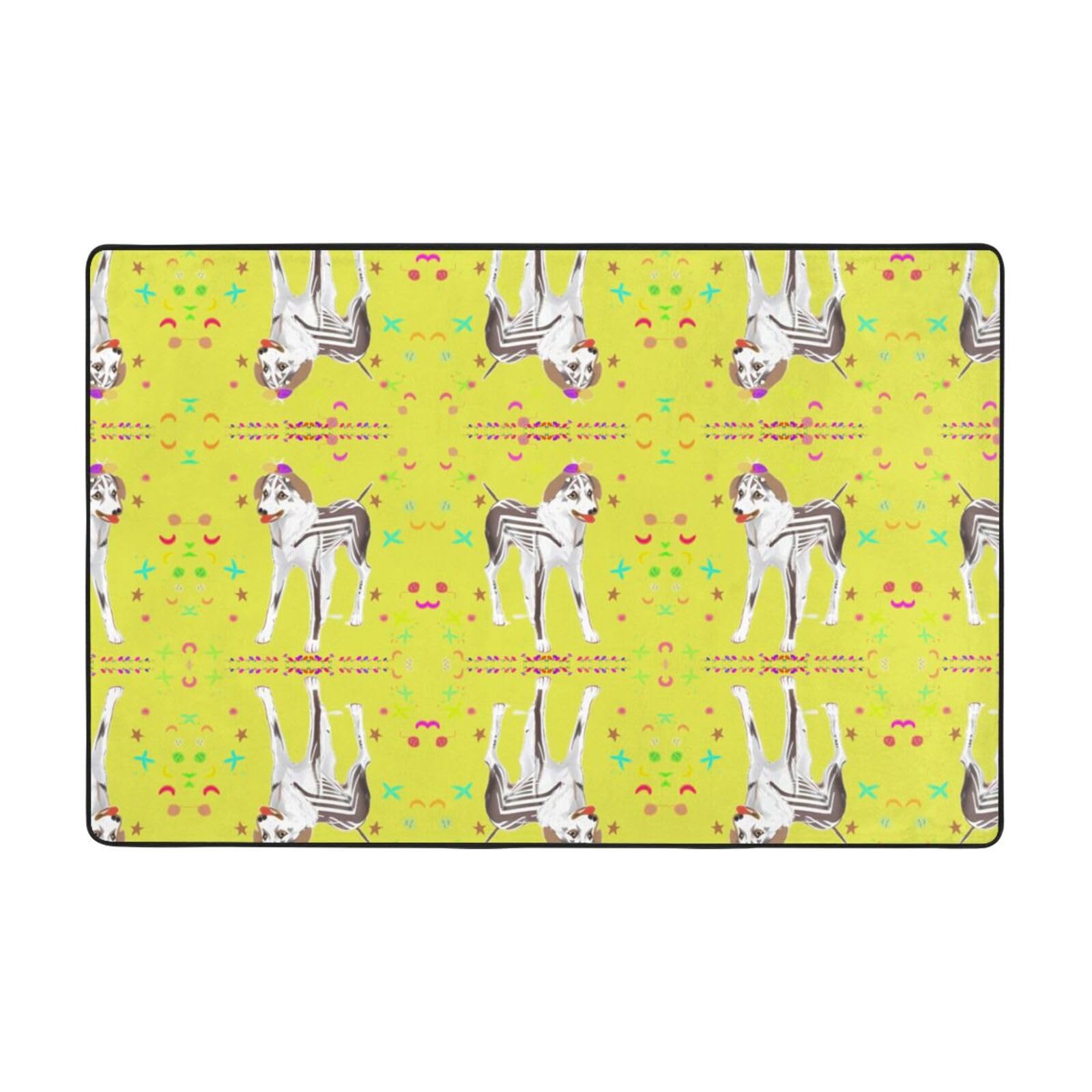 Tapete de franela para perro HYTTER de 72x48" ideal para salones y habitaciones infantiles