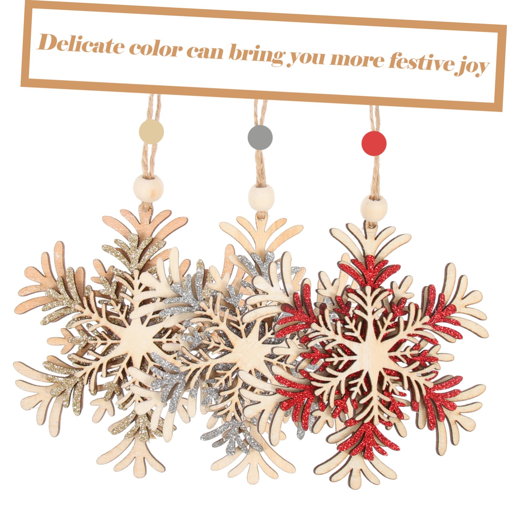 TOPBATHY 18 STK Hölzerner Weihnachtsbaum Schnee Christbaumschmuck Zum Aufhängen Weihnachtsdekoration Zum Aufhängen Weihnachtsdekoration Drinnen Weihnachtsbaum Hängende Dekoration