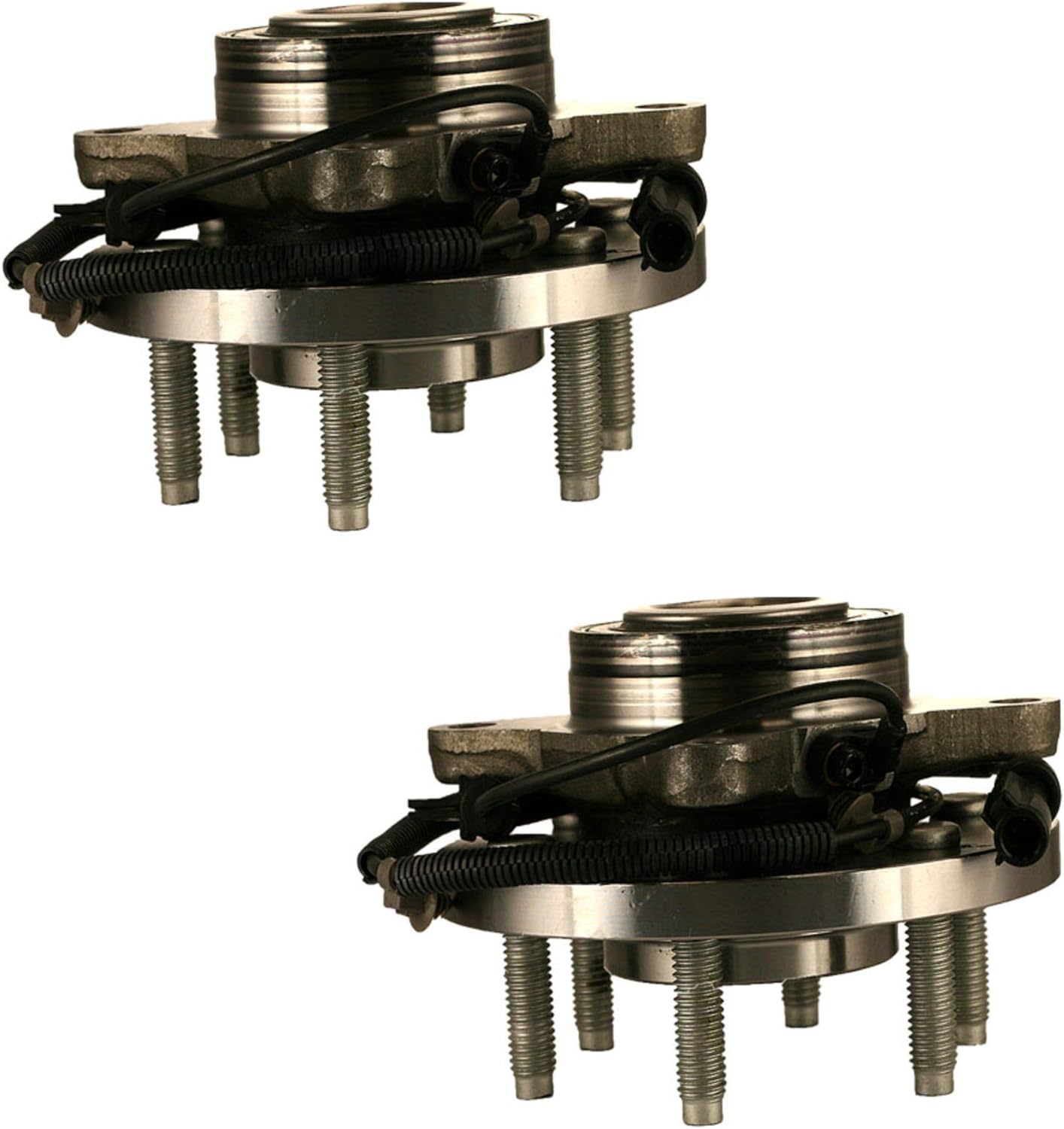 Front Wheel Bearing and Hub Assembly RWD (2 Pack) with ABS & 6 Lug, Replacement for 515117, Aftermarket, Meets or Exceeds OEM Specifications, Compatible with Ford F-150 2009-2010 RWD