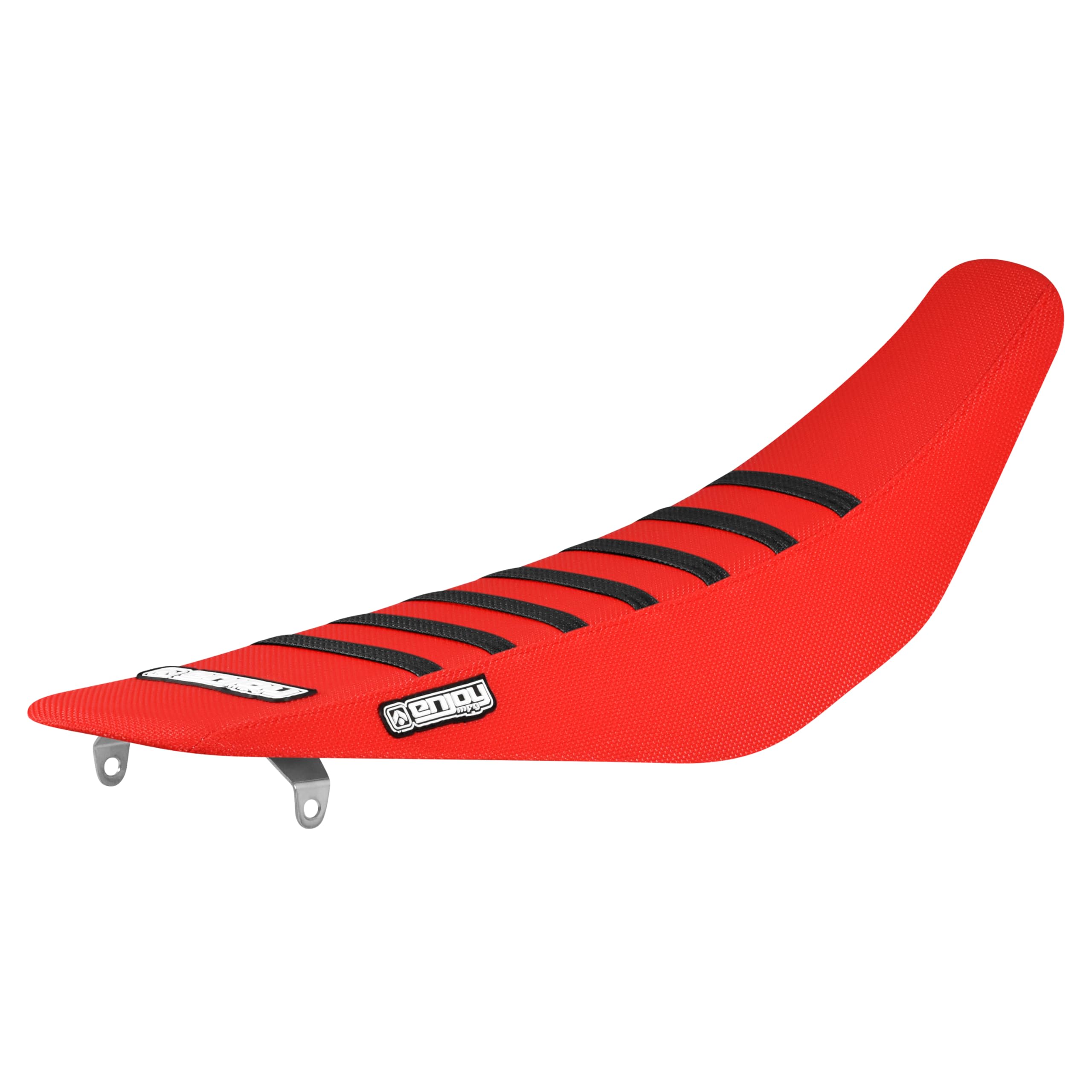 Enjoy Mfg Seat Cover - Compatible with Honda 2013-2016 CRF 450R CRF450R - All Red/Black Ribs #48