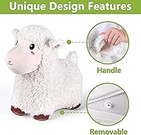 Vista 3 de Bouncy Pals Oveja Saltarina, Saltador Inflable de Animales de Granja para Niños y Niñas Pequeños, Juguete de Cordero Saltador para Exteriores