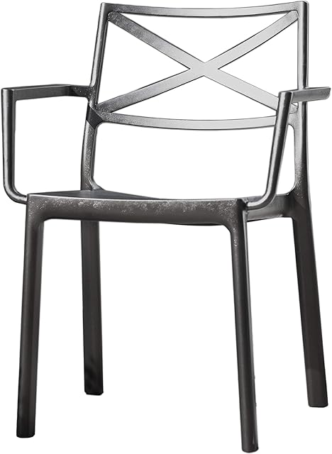 Keter Metalix Outdoor Garden Chair, Resin Polypropylene, Multicoloured, One Size