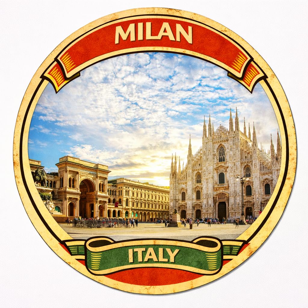 Nomad Charging Box Milan Italy Decorative Souvenir Fridge Magnet A0043