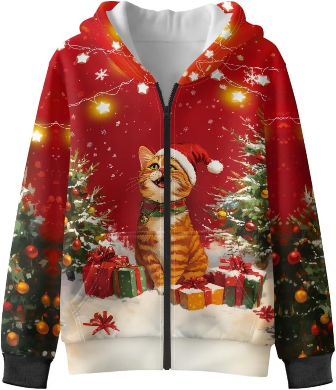 Girls Sweatshirts Hooded Zip Up Hoodies for Teen Girls Cute Kawaii Warm Kids Hoodie Winter Jackets for School