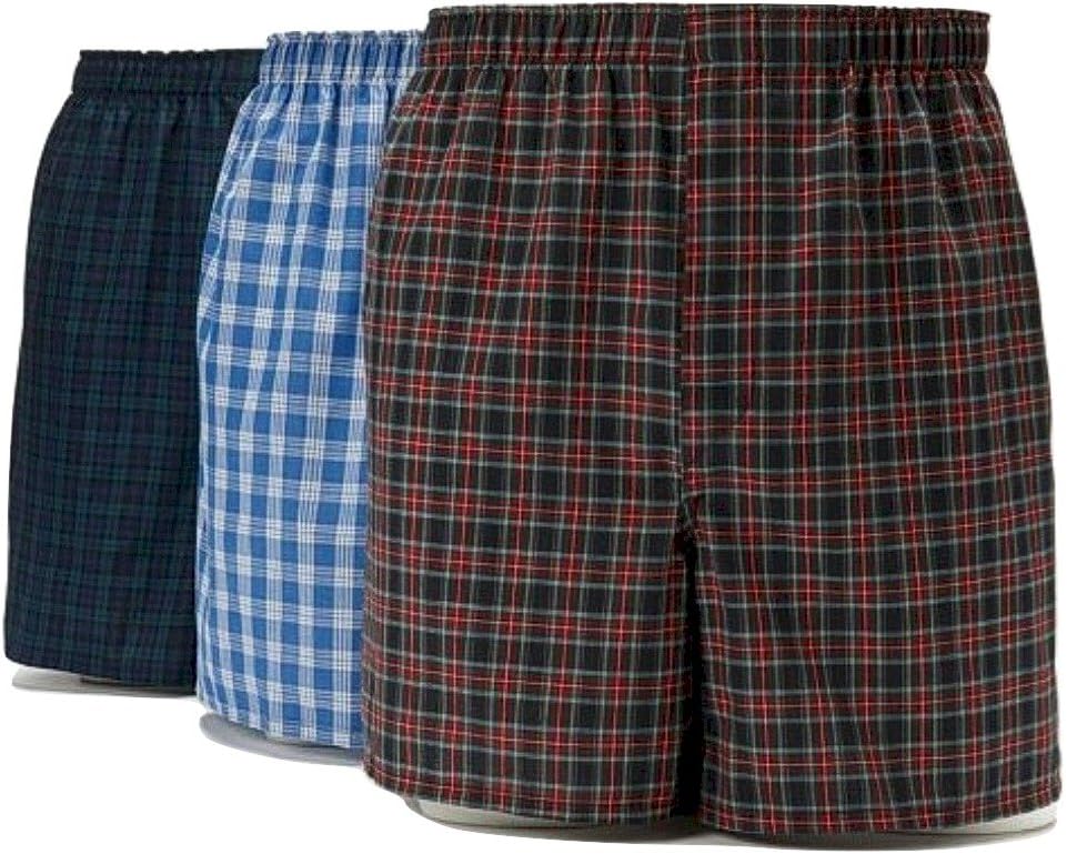 Hanes Men's Big Woven Boxers (Pack of 3)
