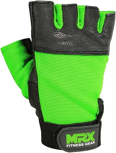 Miniatura 3 de MRX - Guantes de cuero para levantamiento de pesas para mujer