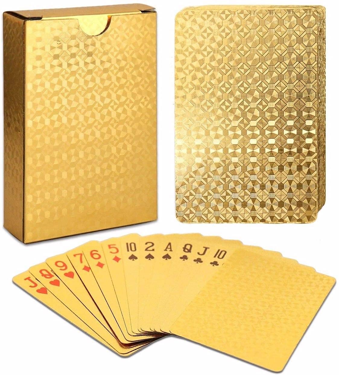 serah Royal Flush Collection Premium Long Poker Cards for High Stakes Plastic Bridge Playing Cards for Adults Fun and Party Games Flash Cards (Gold) (B0CVRFG18D) Amazon Price History, Amazon Price Tracker