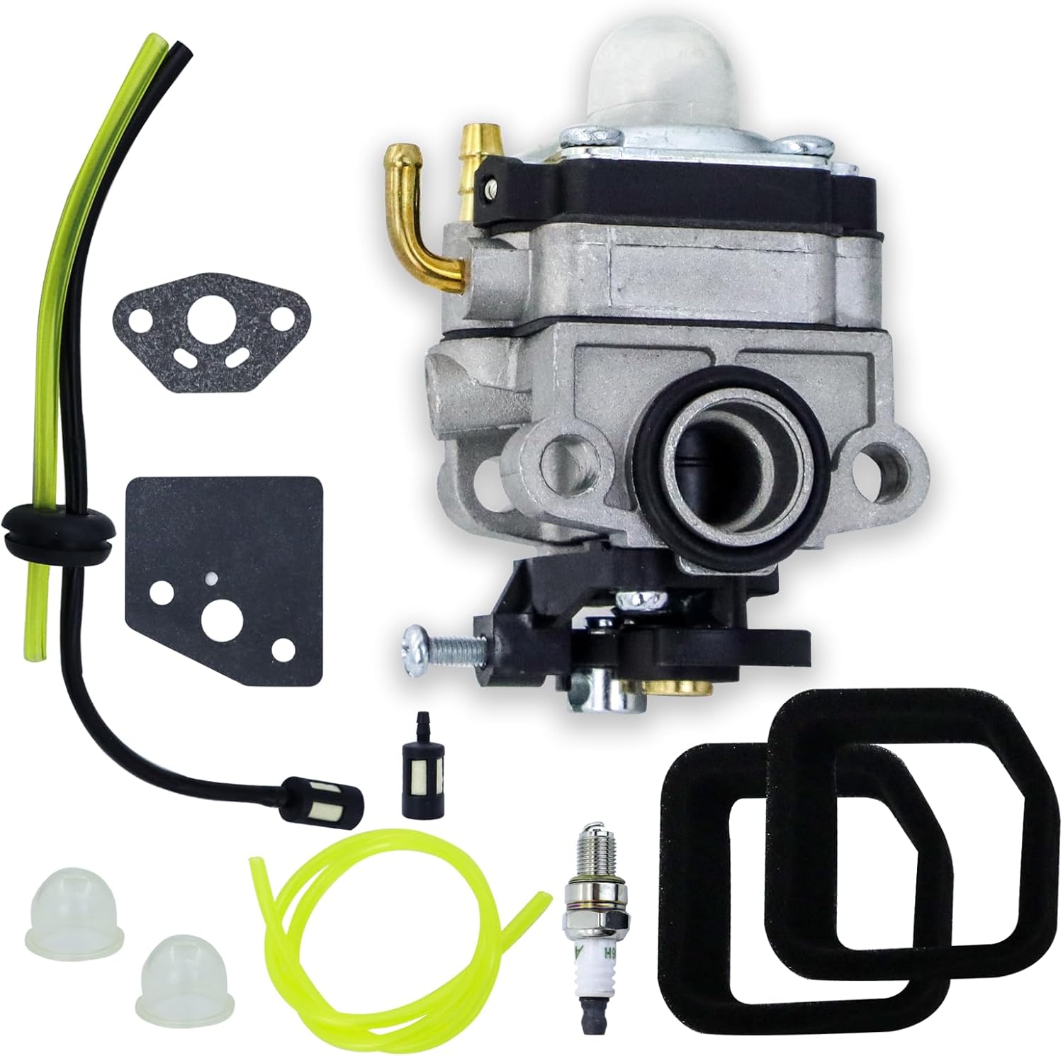 20016-81020 Carburetor Kit for Ryobi S430 X430 309370002 RY34001 RY34421 RY34441 RY34005 RY34442 RY34445 RY34422 RY34425 30cc String Trimmer Replaces 20016-81021