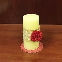 Vista 5 de allydrew Shabby Chic - Flor de arpillera de 3 pulgadas de diámetro (juego de 12), champán