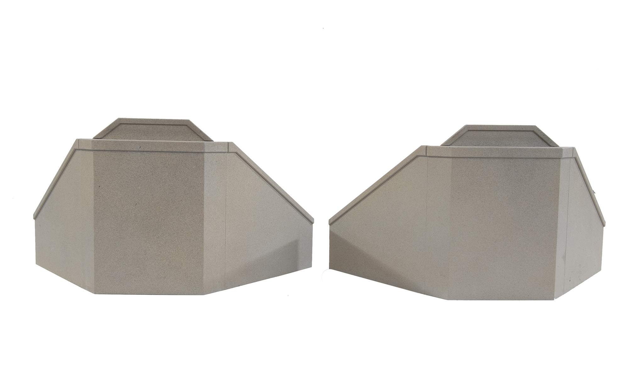 Walthers Cornerstone 933-4553 Double Track Railroad Bridge Concrete Abutments (2) Kit