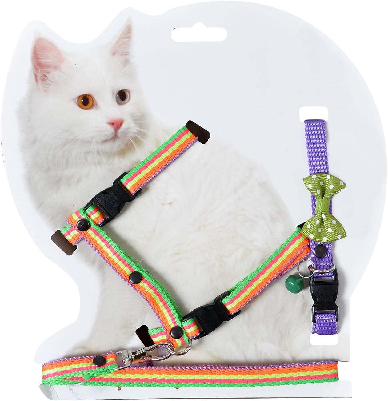 X-Perk Kedi Göğüs bel Gezdirme Takımı Boyun Tasma Hediyeli
