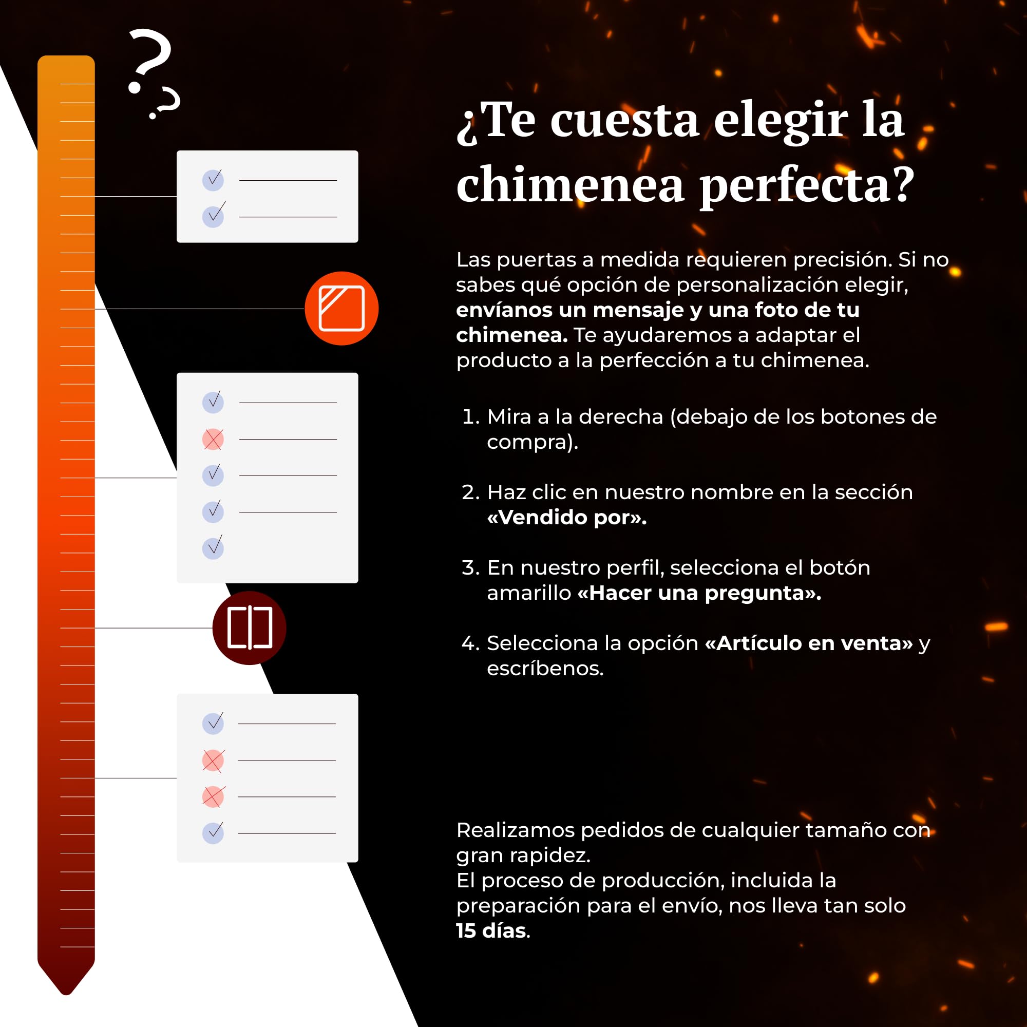 PDG | Brasero/Parrilla de leña a Medida con cajón de Cenizas | Parrilla para Chimenea, Barbacoa y Cocina Exterior | Estructura de Acero | Rejilla Acanalada | Insertable o Independiente