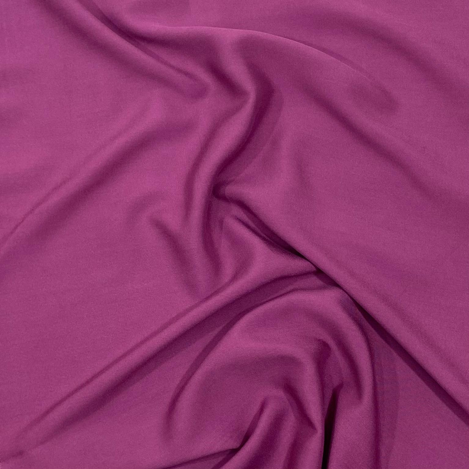 TFG Dress Making Plain Viscose Fabric 55" Wide 23 Colours Available Breathable Soft Material (Raspberry)