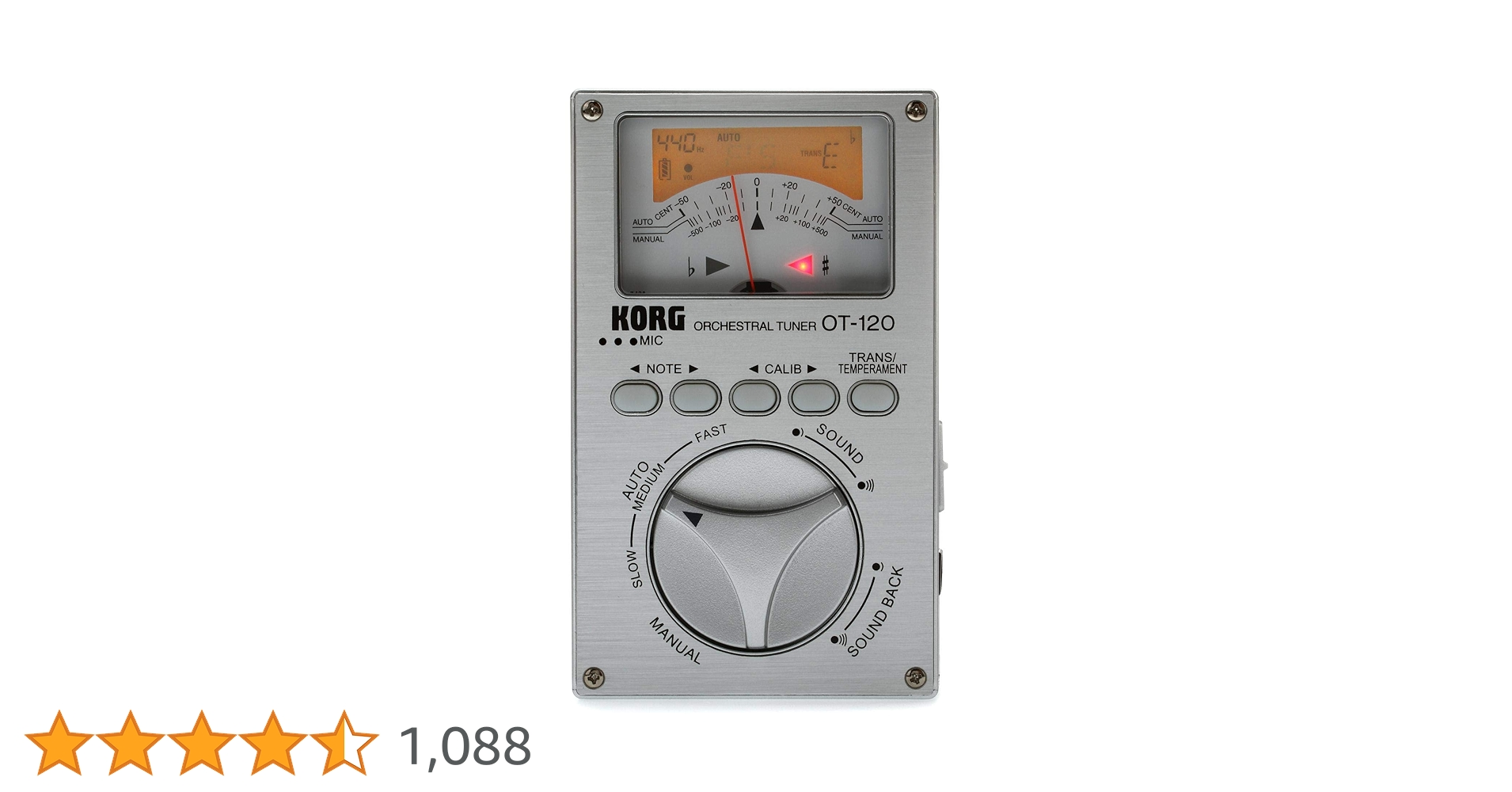 Amazon.co.jp: KORG クロマチックチューナー 針式メーター OT