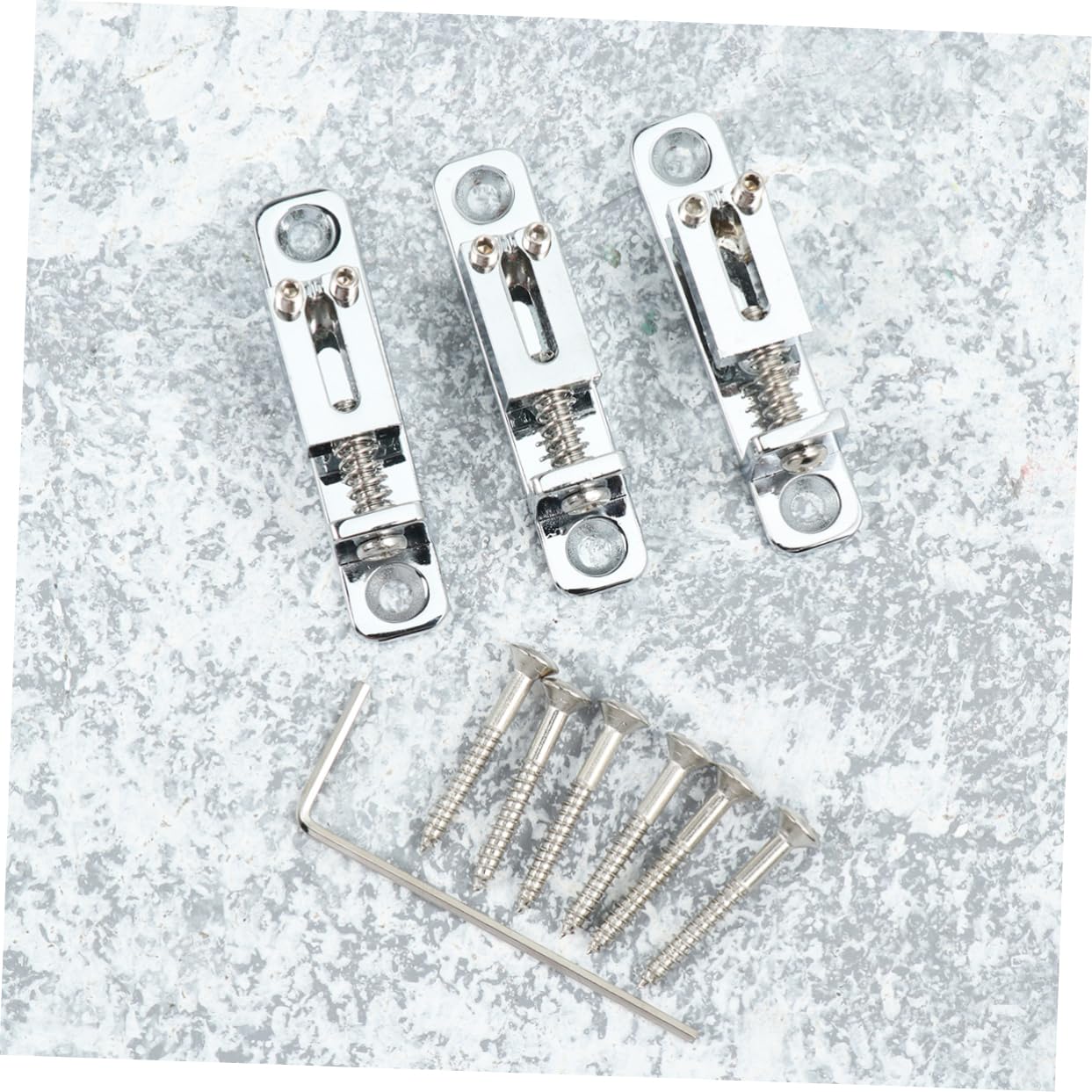 Levemolo Ga1200 Roller Bridge Tremole Saddles Guitar Bridge for Bass Guitar Metal Parts