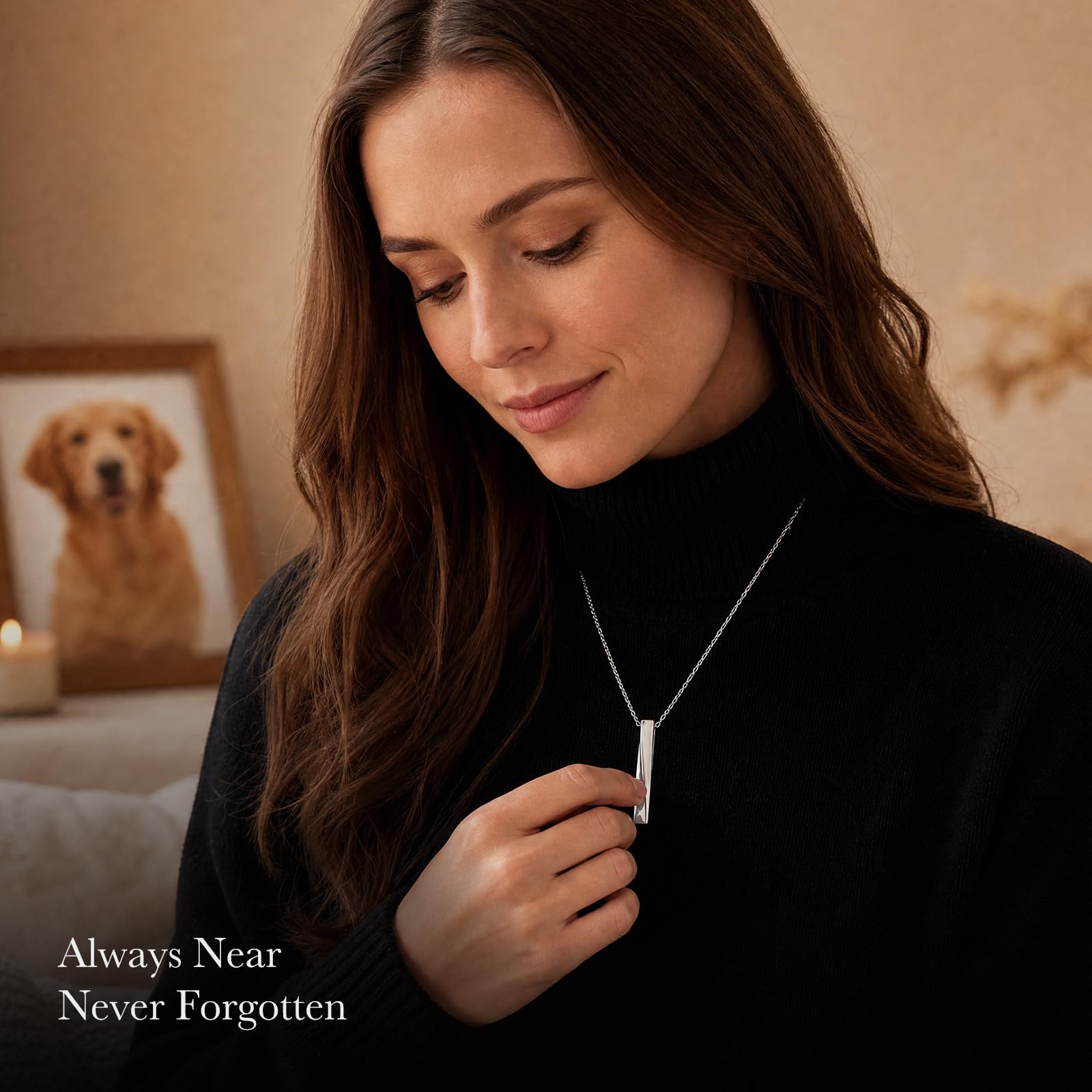 JLYY Collar de cremación de barra trenzada, joyería conmemorativa para | Collar de urna de acero inoxidable para cenizas, colgante de cenizas de cremación, regalo de recuerdo para apreciar recuerdos