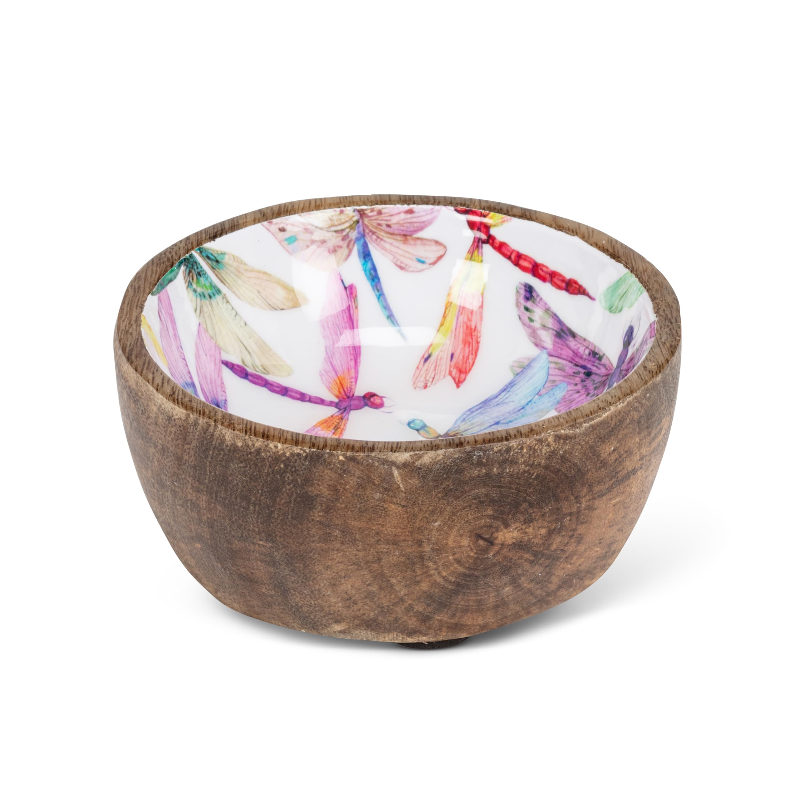 Abbott Collection Home Multicolor Dragonflies Decorative Bowl